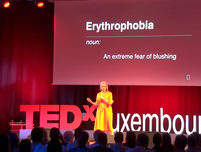 Madeleine at Tedx speaking